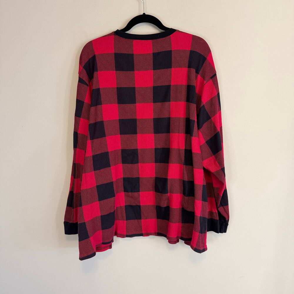 Children's Place Red Buffalo Plaid Cotton T-Shirt Pajama Sleepwear Set 3XL - Picture 6 of 11